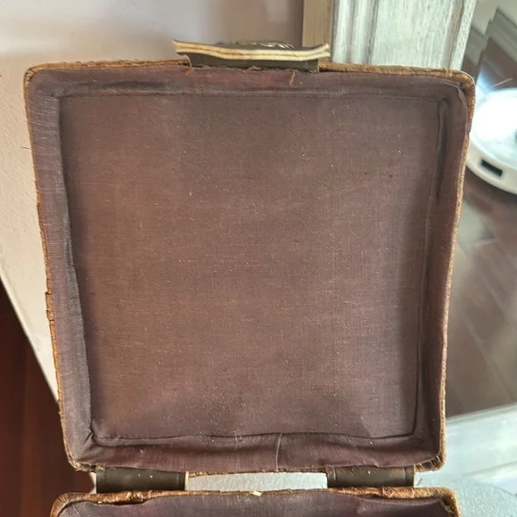 🎉HP🎉 Vintage Retro Madmen 3D floral raffia Wicker 60s basket purse handbag - Picture 9 of 14